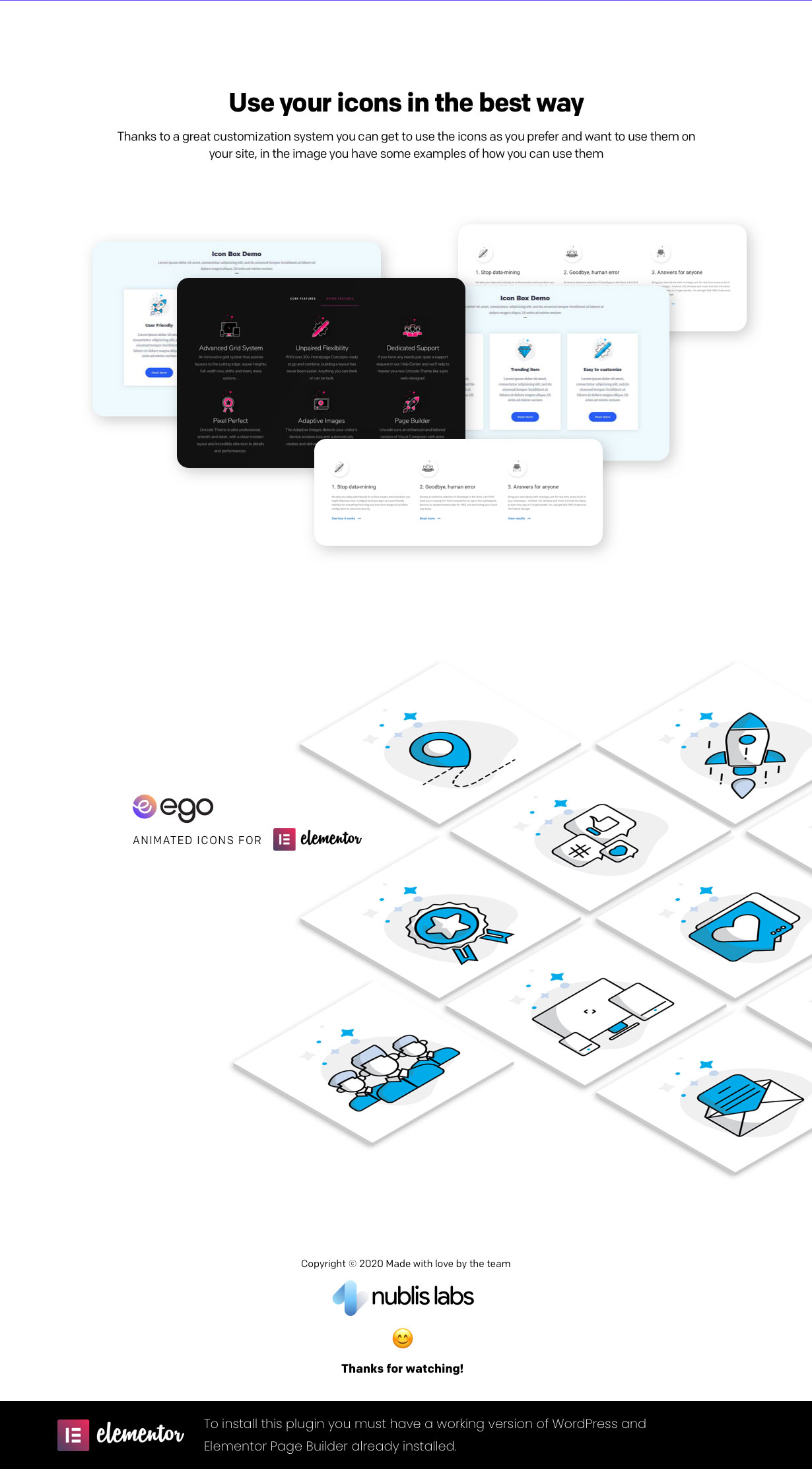 Ego animated icons - widget for elementor - 4